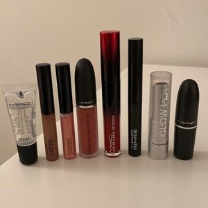 Mac lip bundle, brand new, unused, lipsticks, lipgloss, liquid lip colours